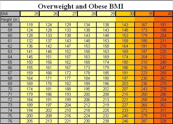 Overweight BMI